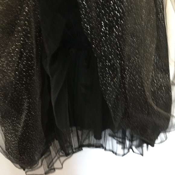 Metallic Sparkle Tulle Tute Mesh Formal Maxi Skirt - Picture 4 of 8